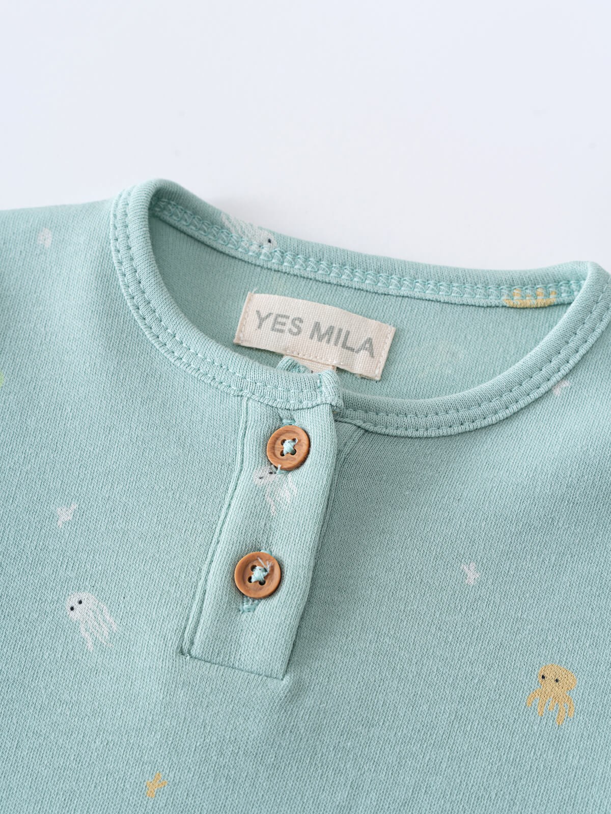 Oliver Short Sleeve Onesie - Sea Friends