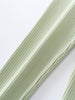 Close-up of pale green ribbed fabric strands on white background Baby Ribbed Leggings - Sage Baby boy