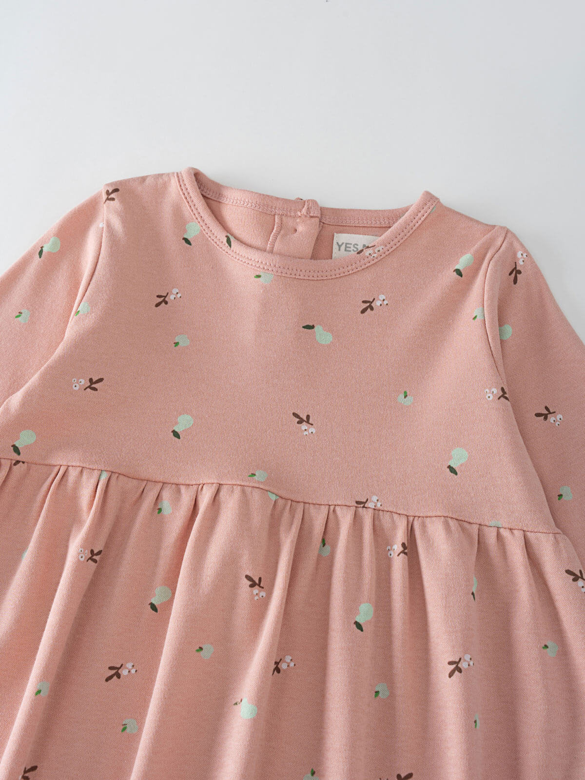 Baby Long Sleeve Jersey Dress - Autumn Harvest Rosehip
