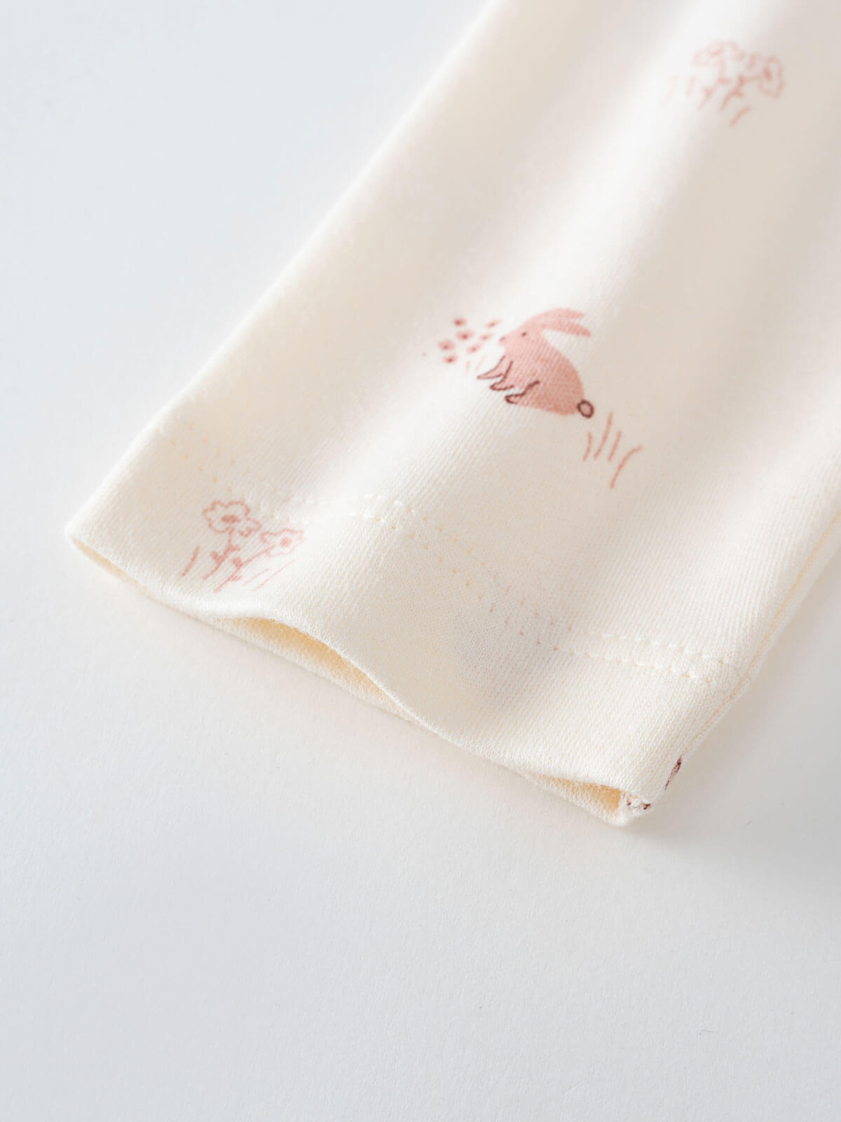 Baby Printed Leggings - Meadow Friends Ecru