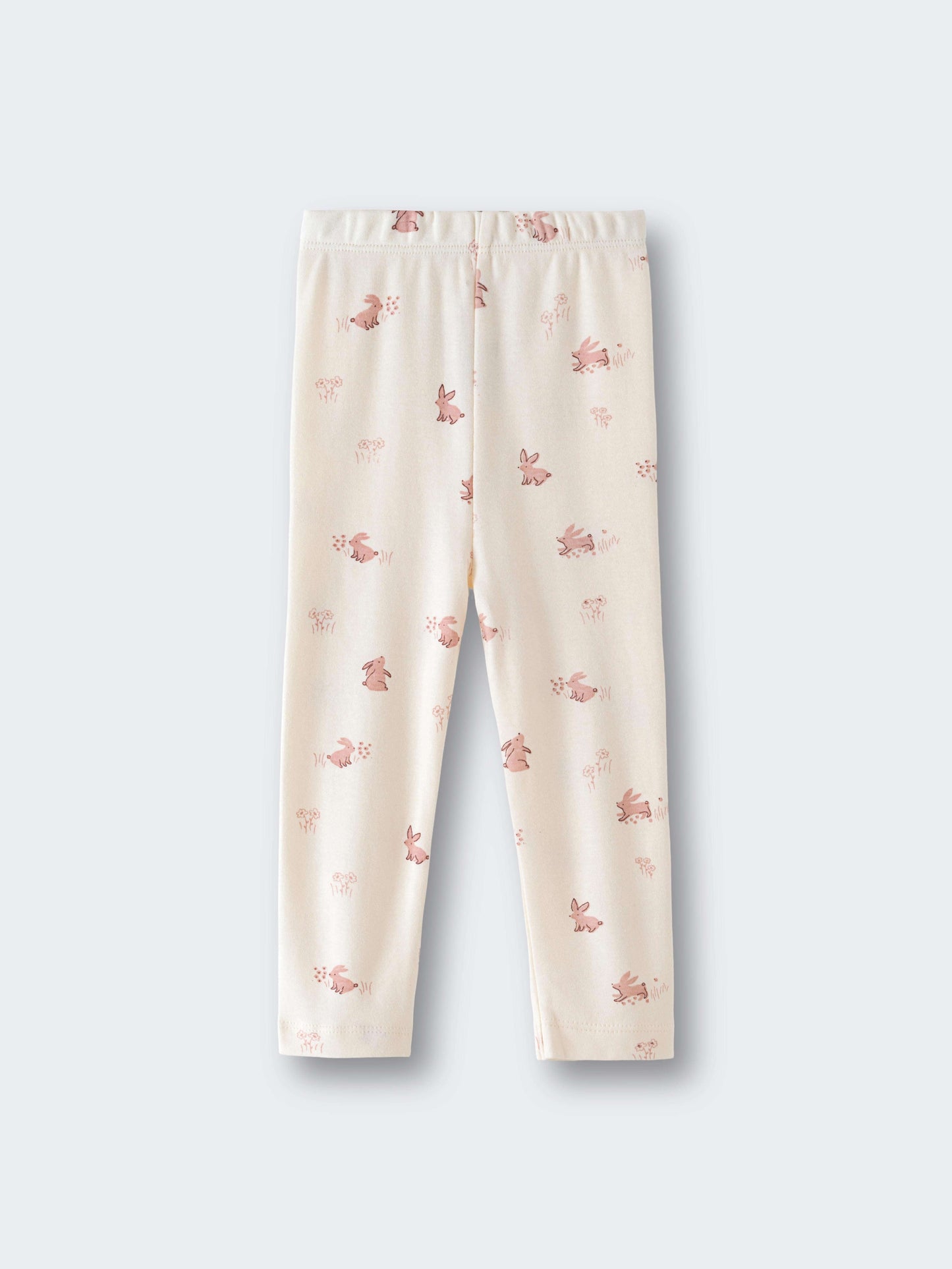 Baby Printed Leggings - Meadow Friends Ecru