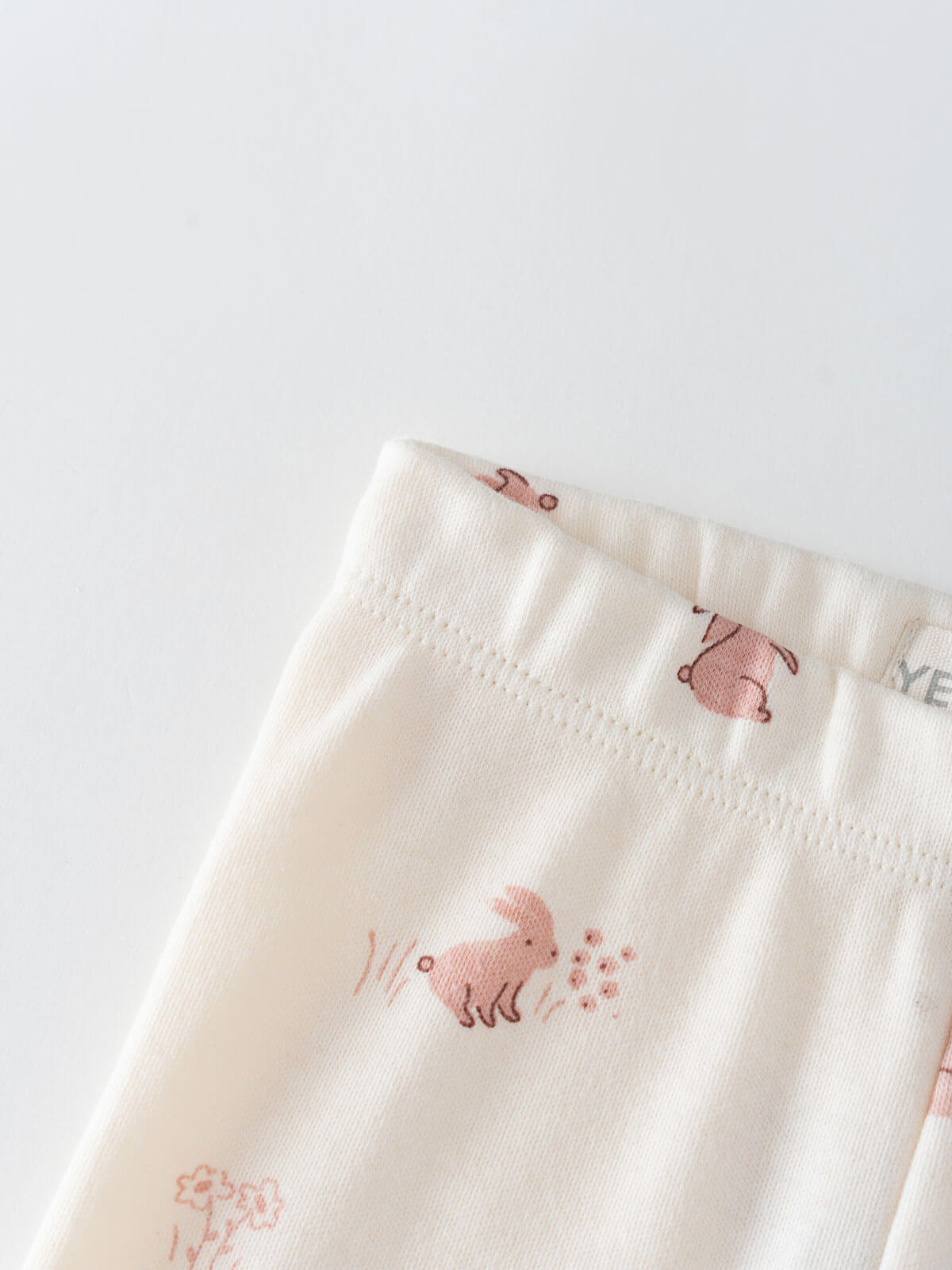 Baby Printed Leggings - Meadow Friends Ecru
