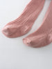 Baby Ribbed Tights - Blush