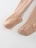 Baby Ribbed Tights - Clay
