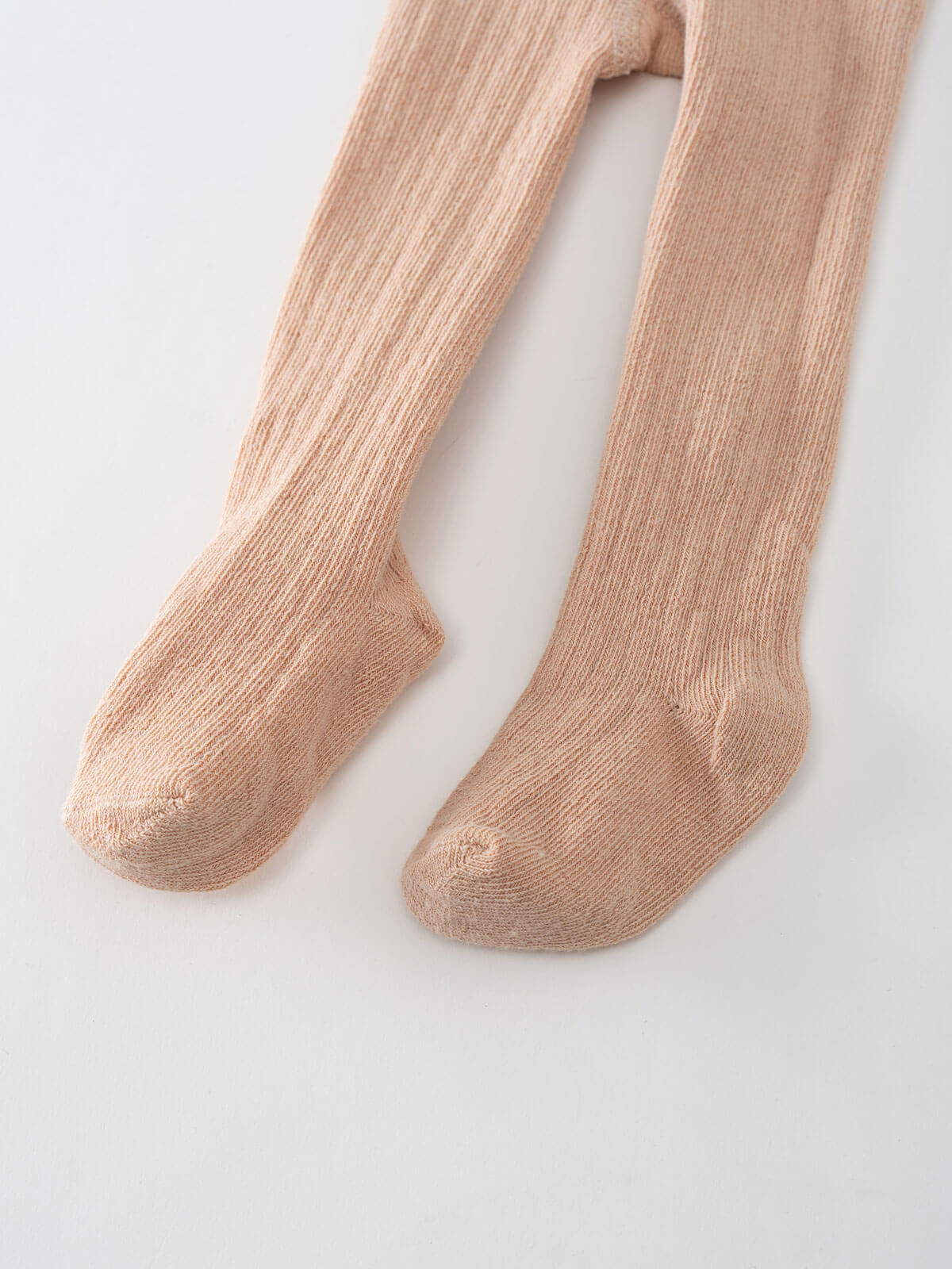 Baby Ribbed Tights - Clay