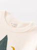 Close-up of a baby onesie with a brand label on a white background Baby Feature Print Long Sleeve Tee - Stay Wild Baby boy