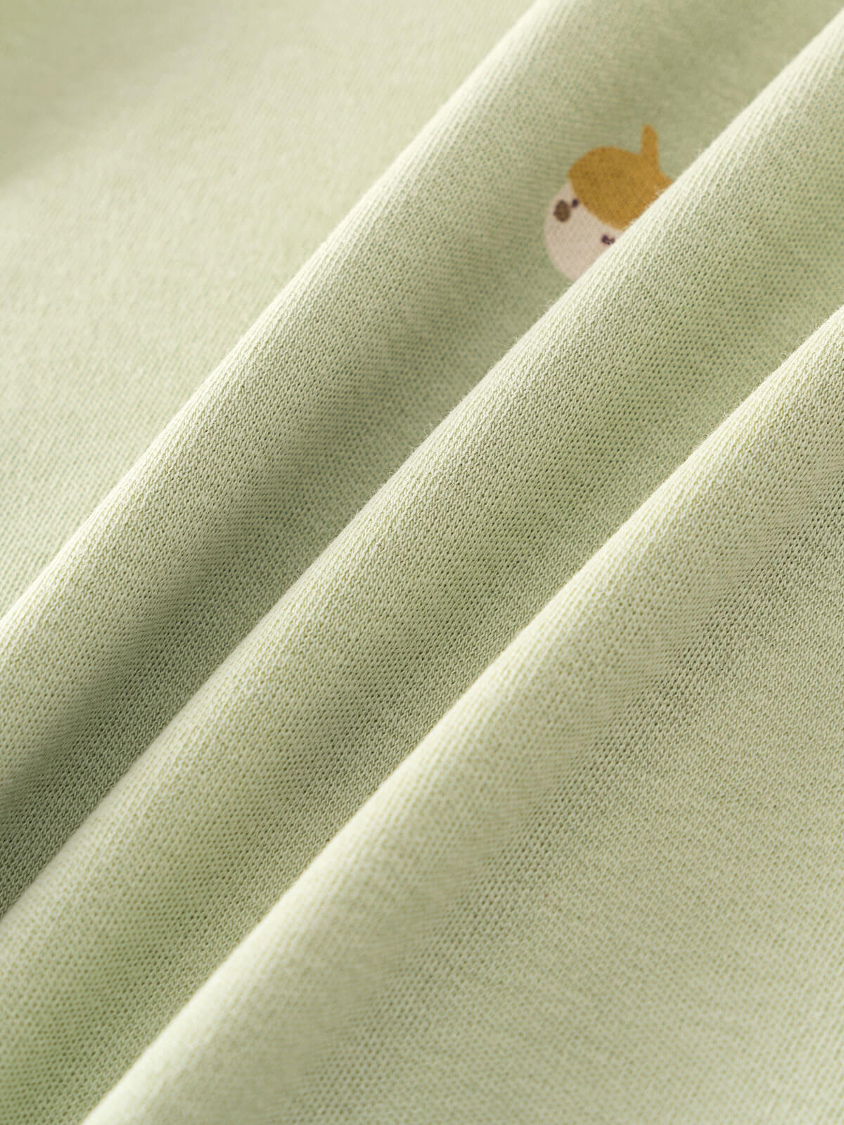 Baby Cotton Tee Shirt with Acorns Baby Printed Short Sleeve Tee - Little Acorn Sage Baby boy