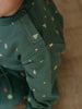Close-up of a green sweatshirt with small printed pattern and chest pocket Baby Printed Sweatshirt - Mountain View Balsam Baby boy