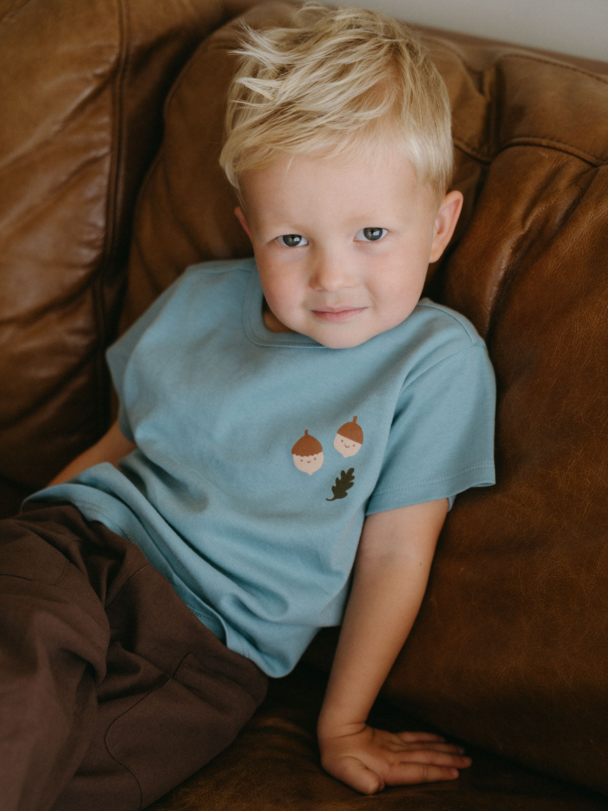 Feature Print Short Sleeve Tee - Acorn Friends