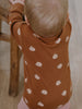 Long Sleeve Bodysuit - Cosy Bear Russet