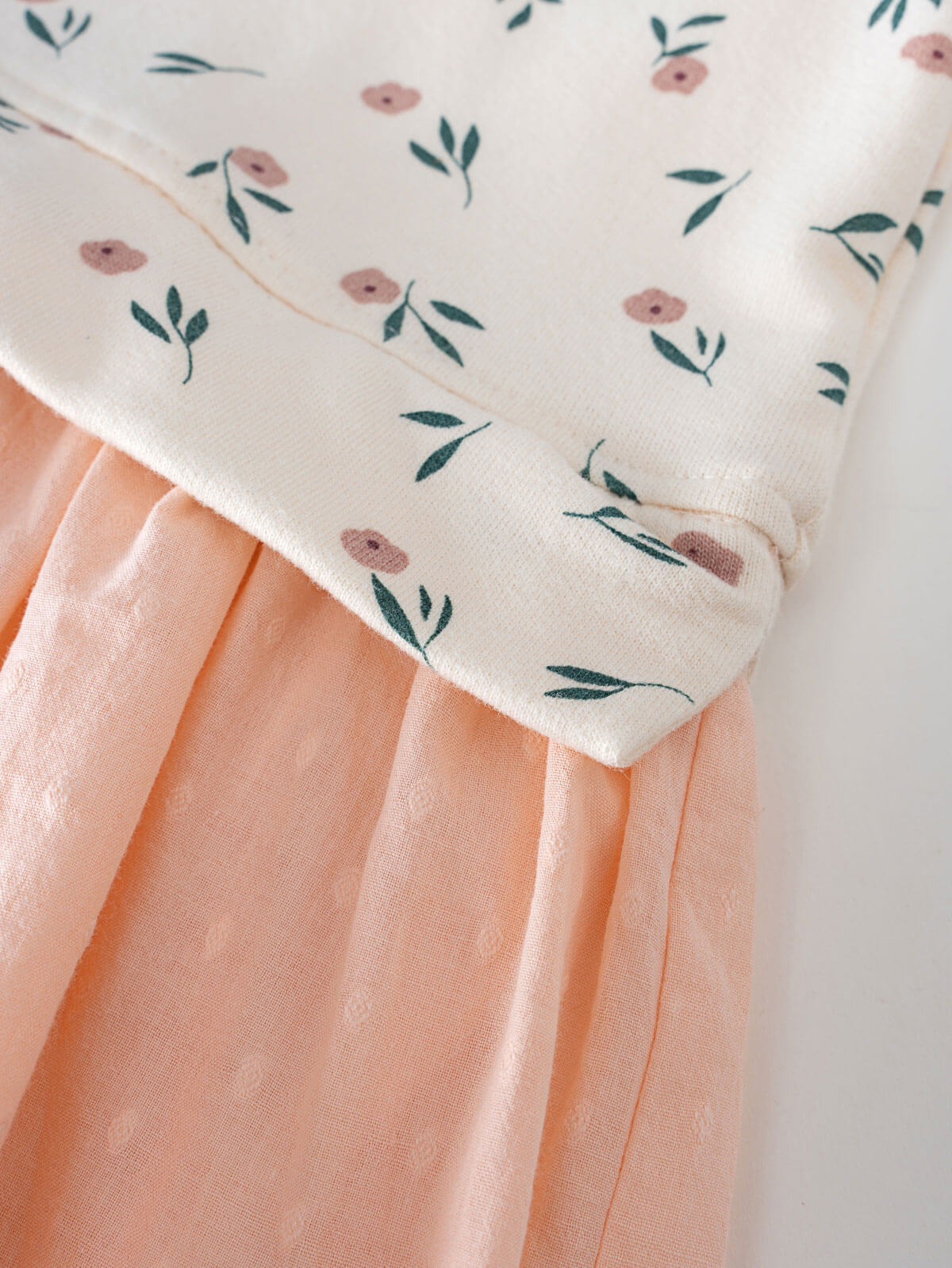 Contrast Sweatshirt Dress - Wild Meadow Ecru