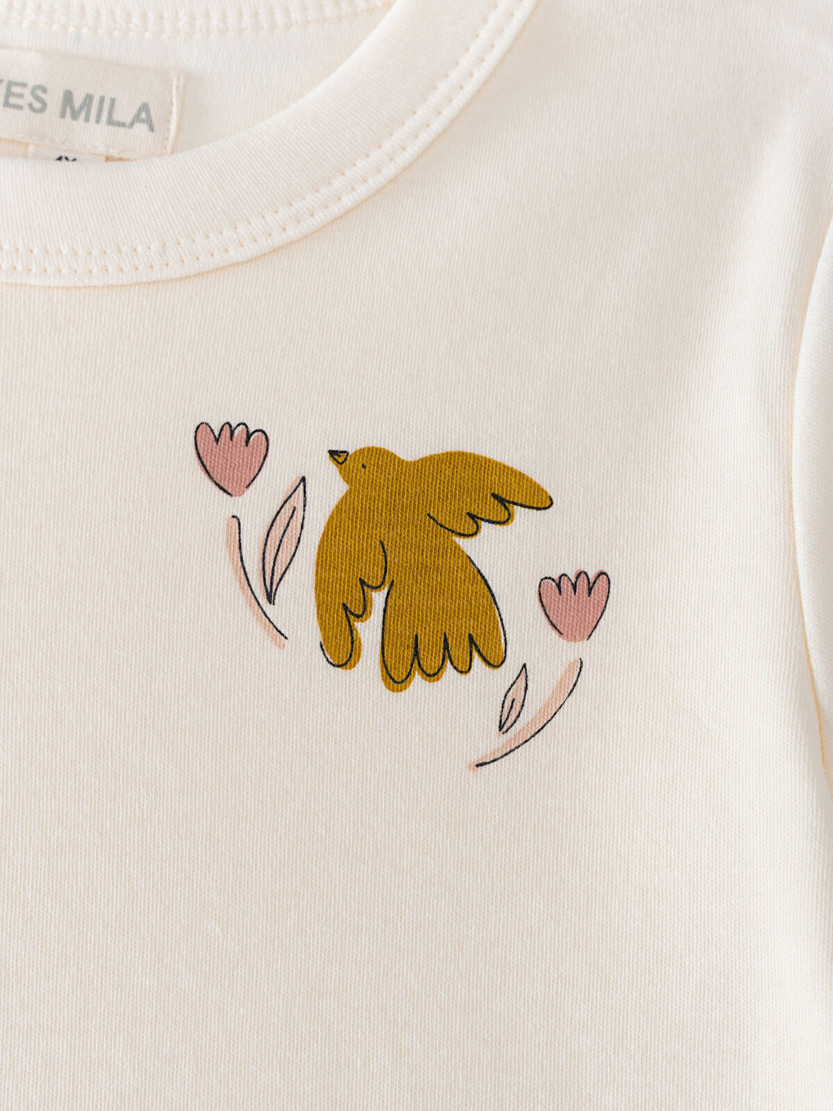 Feature Print Short Sleeve Tee - Bird And Blossom