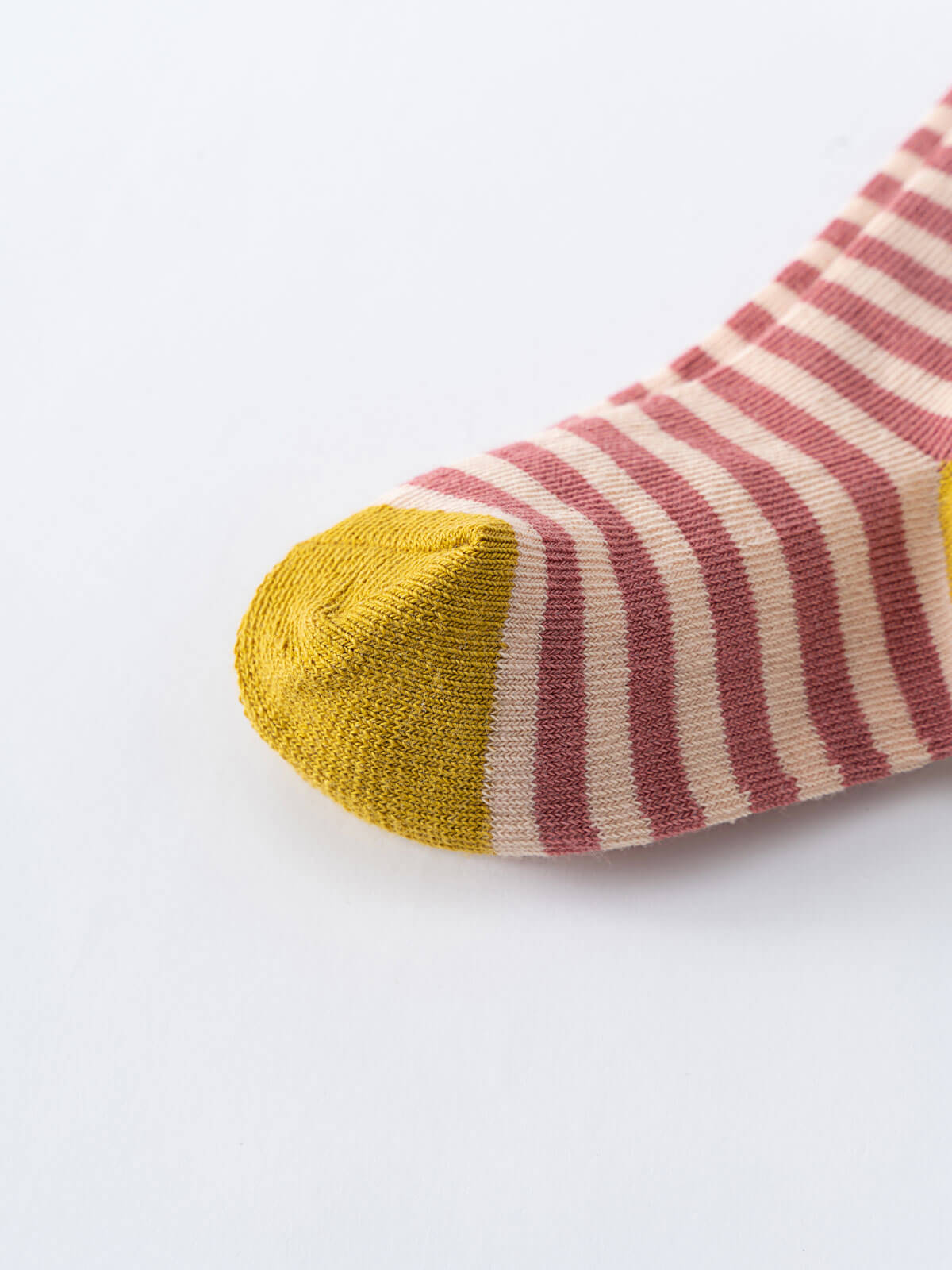 Striped sock with yellow toe and heel on white background Kids Socks 3 Pack - Bunny Girls