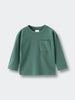 Green long sleeve shirt with chest pocket on light background Long Sleeve Tee - Balsam Boys