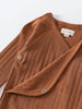 Pointelle Long Sleeve One Piece - Russet
