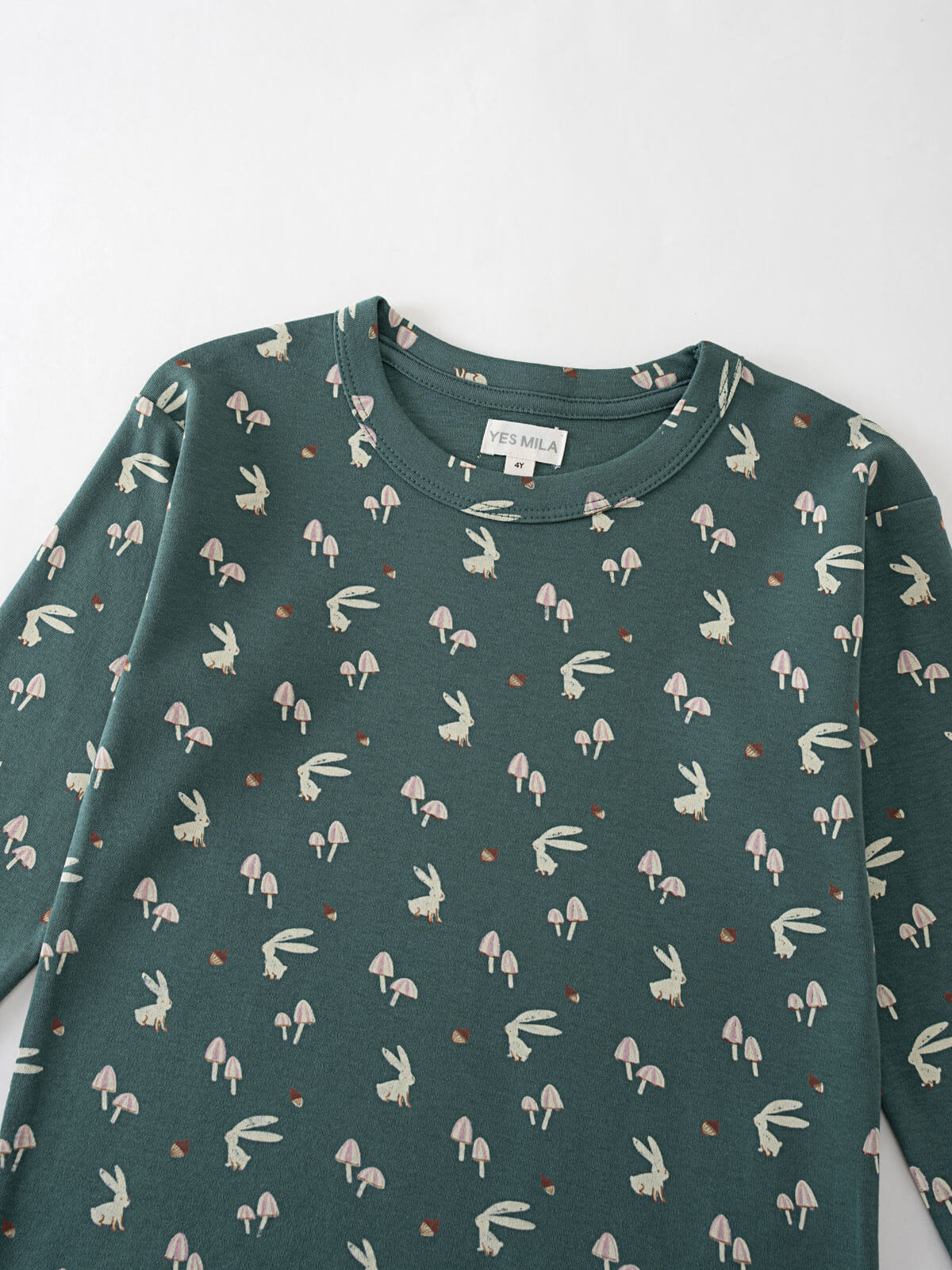 Printed Long Sleeve Tee - Forest Gathering Balsam