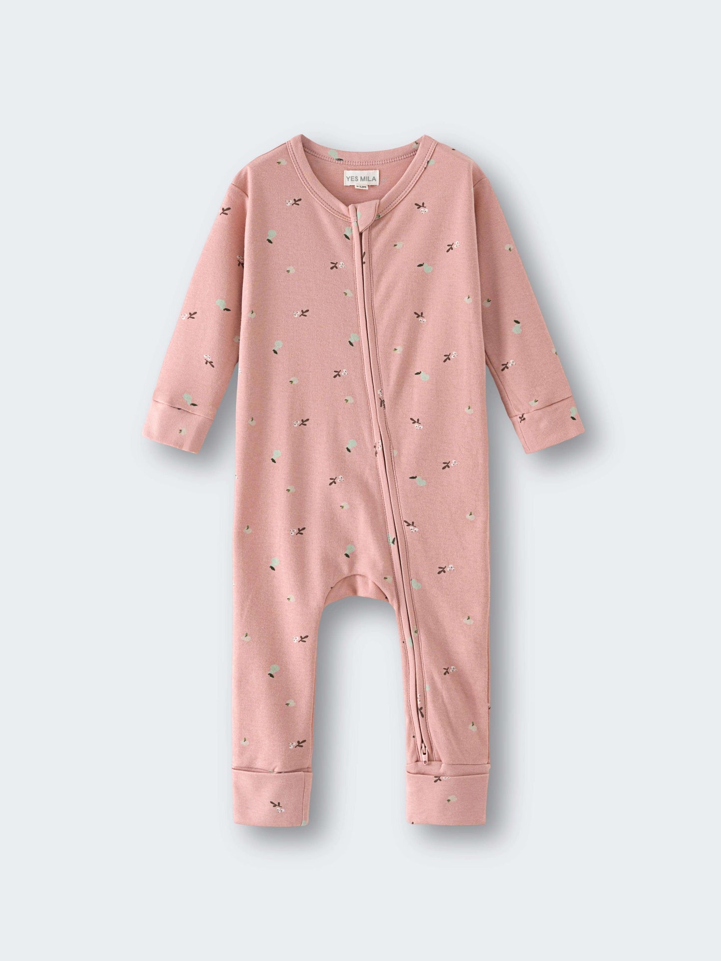 Printed Long Sleeve One Piece - Autumn Harvest Rosehip
