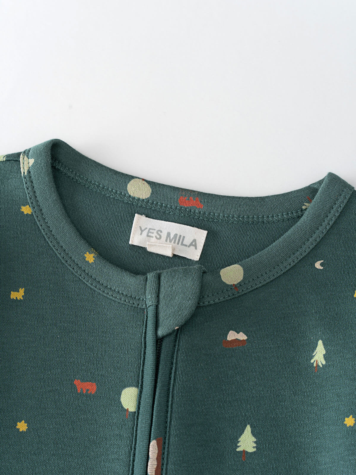 Printed Long Sleeve One Piece - Mountain View Balsam