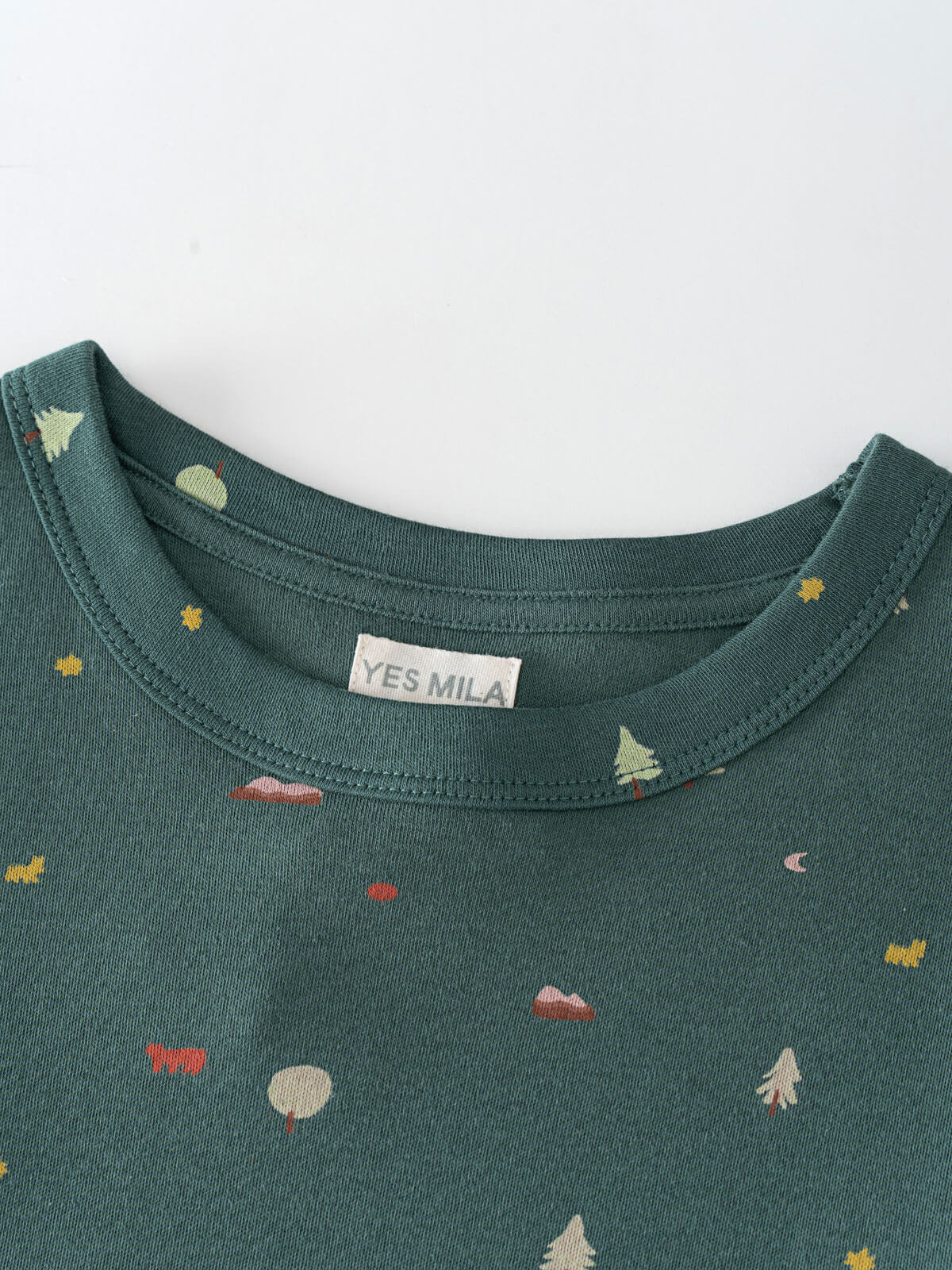 Printed Long Sleeve Tee - Mountain View Balsam