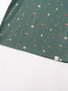 Green fabric with small printed trees, clouds, and nature motifs Baby Printed Short Sleeve Tee - Mountain View Ecru Baby boy