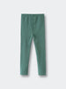 Green ribbed leggings laid flat on a light background Ribbed Leggings - Balsam Girls