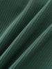 Close-up of ribbed green fabric with diagonal folds and texture Ribbed Long Sleeve Tee - Balsam Girls