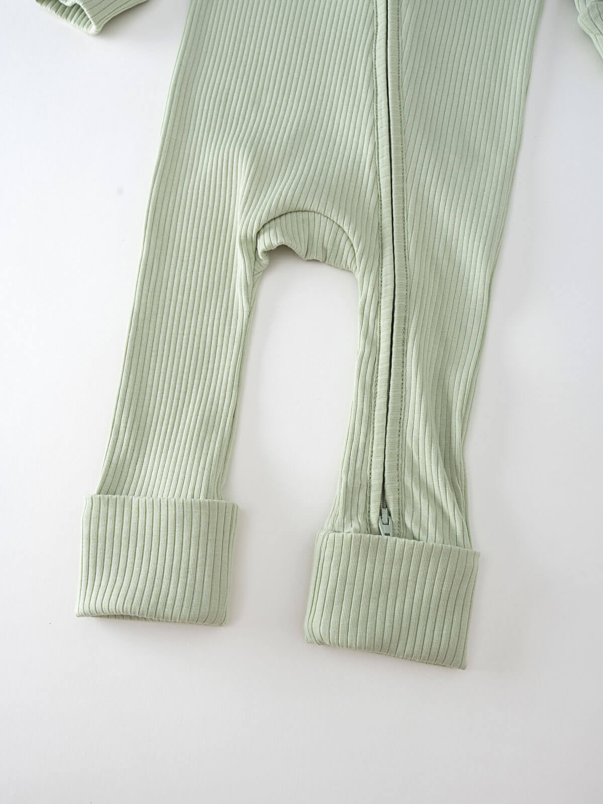 Ribbed Long Sleeve One Piece - Sage