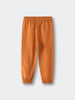 Orange sweatpants with elastic waistband and cuffed ankles laid flat Sweatpants - Pumpkin Boys