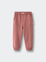 Pink sweatpants on a light gray background Sweatpants - Rosehip Girls