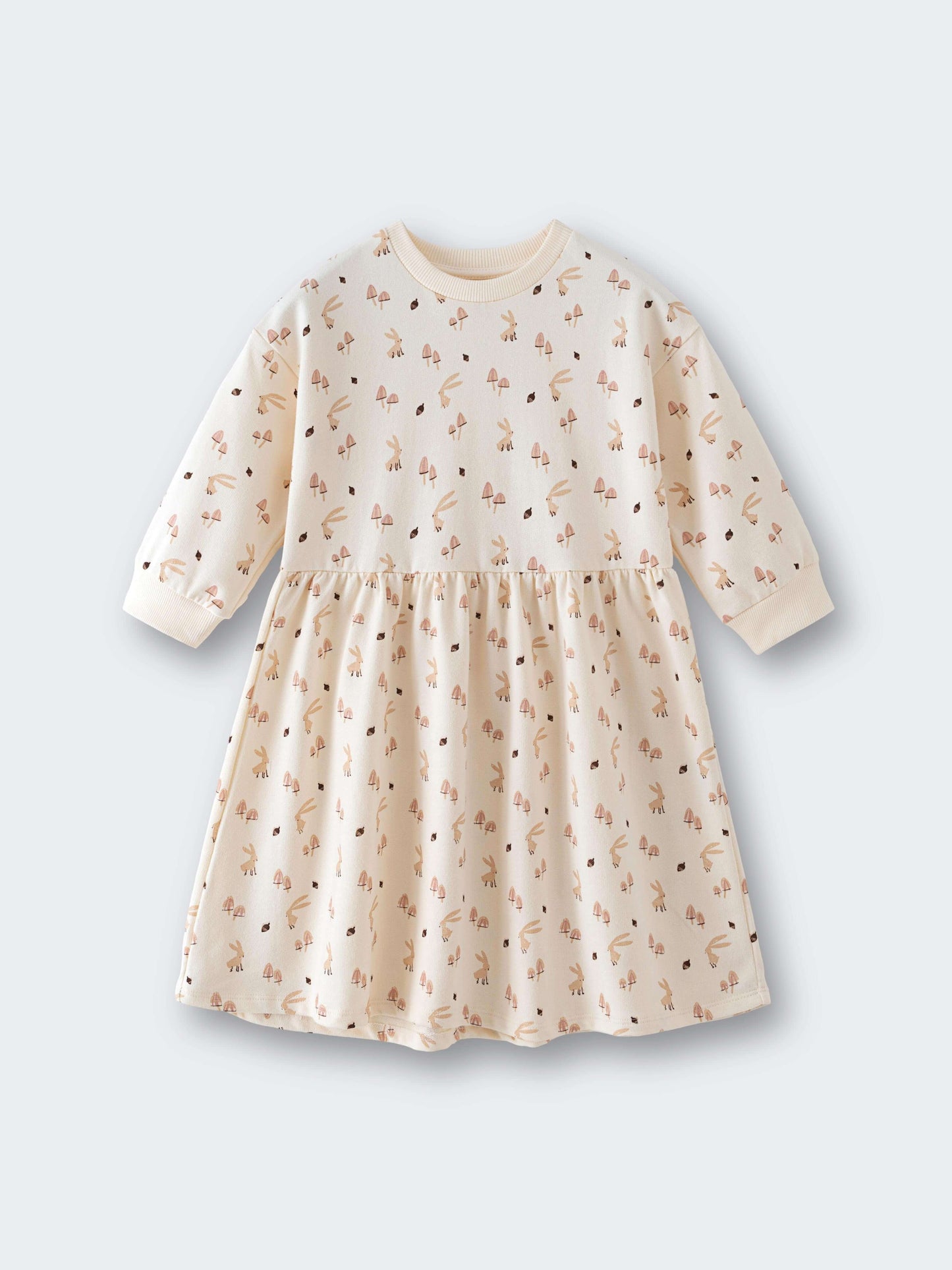 Sweatshirt Dress - Forest Gathering Ecru