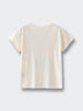 Cream colored short sleeve t-shirt displayed flat on a light background Axel Short Sleeve Tee - Palm Beach Boys