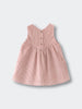 Pink corduroy dress on a light gray background Baby Corduroy Dress - Blush Baby girl