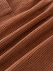 Close-up of brown corduroy dress fabric texture Baby Corduroy Dress - Russet Baby girl