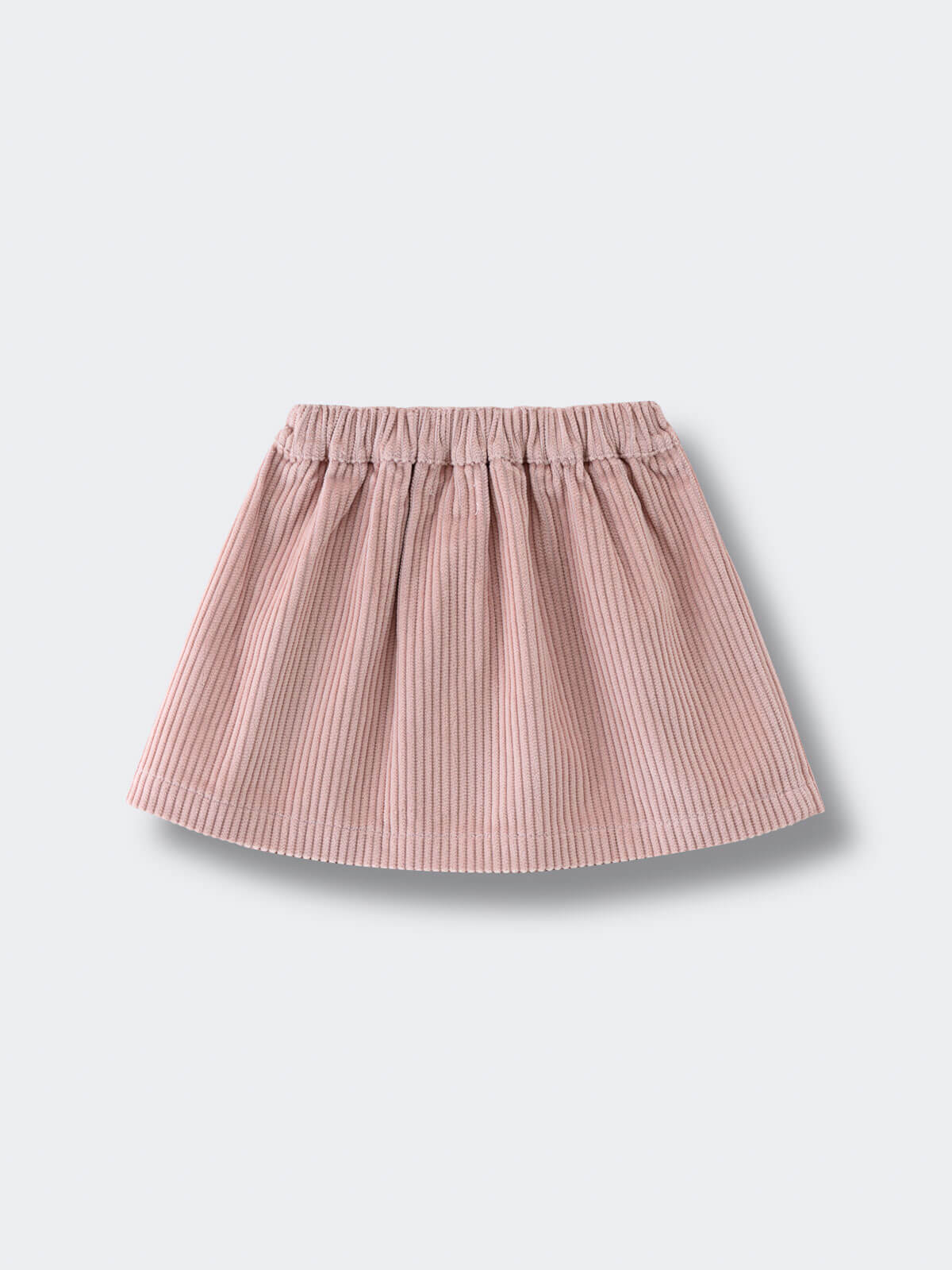 Pink corduroy skirt on a light gray background Baby Corduroy Skirt - Blush Baby girl