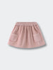 Pink skirt with two front pockets on a light gray background Baby Corduroy Skirt - Blush Baby girl