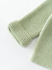 Green knitted cotton cardigan on a white background Baby Cotton Cardigan - Sage Baby boy