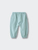 Light green textured pants with elastic waist and ankle cuffs Baby Muslin Pants - Calla Green Baby boy