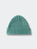 Teal knit beanie on a light gray background Baby Ribbed Beanie - Balsam Baby boy