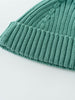 Close-up of a teal knit beanie on a light gray background Baby Ribbed Beanie - Balsam Baby boy