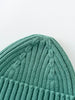 Close-up of a teal knitted beanie on a light gray background Baby Ribbed Beanie - Balsam Baby boy