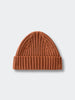 Brown knit beanie on a light gray background Baby Ribbed Beanie - Russet Baby boy