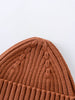 Close-up of a brown knitted beanie on a light gray background Baby Ribbed Beanie - Russet Baby boy
