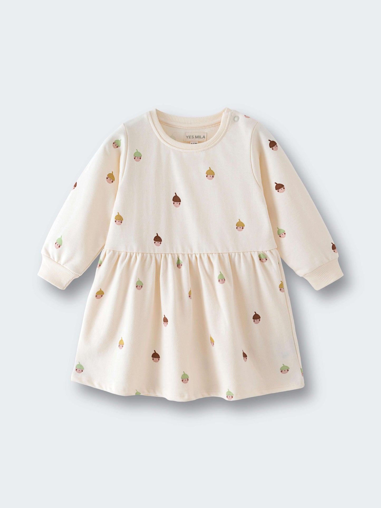 Baby Sweatshirt Dress - Little Acorn Ecru