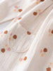 Floral patterned dress with a pocket on a light background Baby Woven Dress - Autumn Bouquet Ecru Baby girl