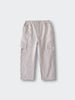 Striped cargo pants with side pockets and elastic waistband on light background Cargo Pants - Sand Stripe Boys