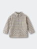 Plaid shirt with long sleeves on a light gray background Check Shirt - Brushed Cotton Check Boys