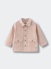 Beige corduroy jacket with button details on a light gray background Corduroy Jacket - Clay Girls and Boys