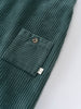 Green corduroy overalls  with a pocket on a light gray background Corduroy Overalls - Balsam Baby boy