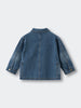 Blue denim jacket on white background Denim Jacket - Blue Denim Girls and Boys