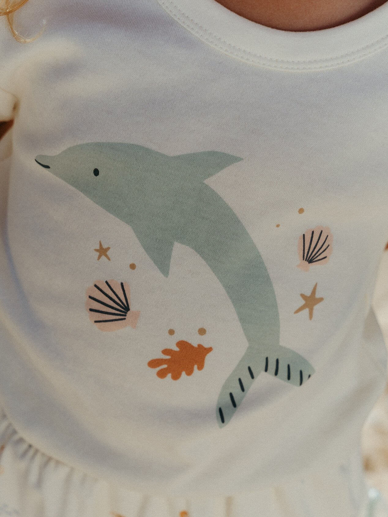 Hazel Short Sleeve Tee Shirt - Dolphin
